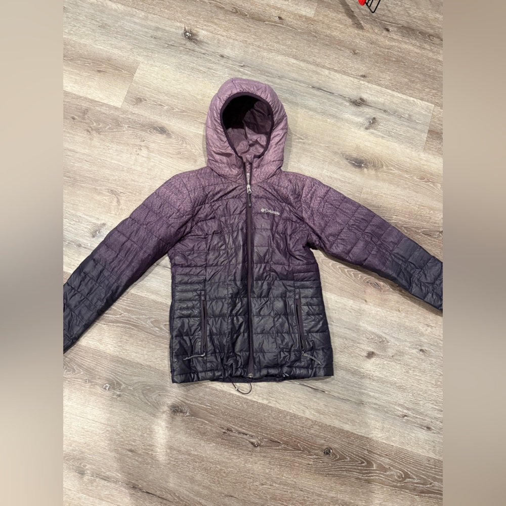 Columbia Omnitech Turbodown Purple Ombré Women’s Medium Jacket